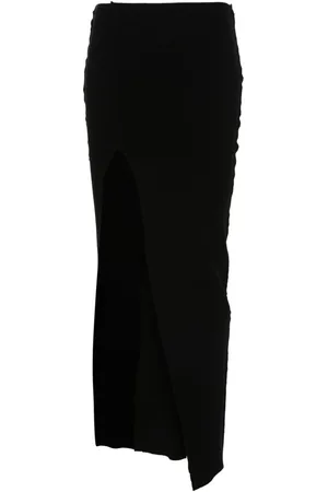 Rick Owens Falda midi con diseño tejido