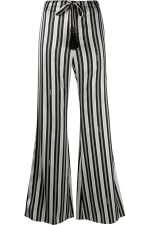 Fendi Pantalones de seda acampanados