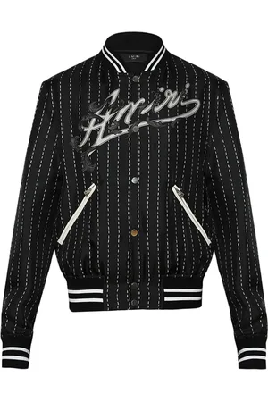 AMIRI Chamarra bomber de seda con detalle de filigrana