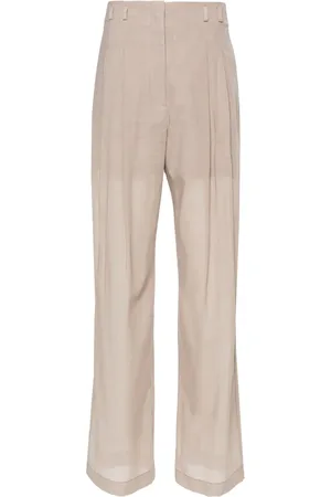 Serafini Pantalones semitraslúcidos con pinza
