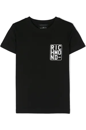 John Richmond Playera con logo estampado