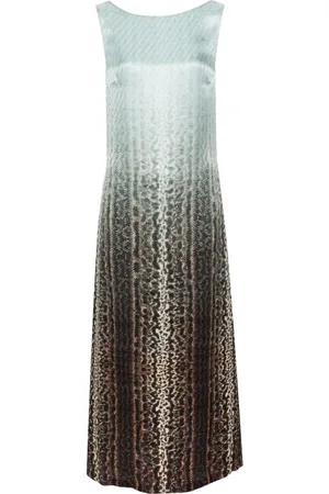 Fendi Vestido largo con motivo FF en jacquard