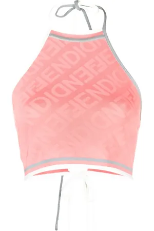Fendi Top corto sin mangas