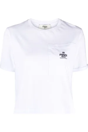 Fendi Playera con logo bordado