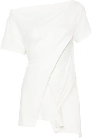 Courrèges Playera con cuello barco