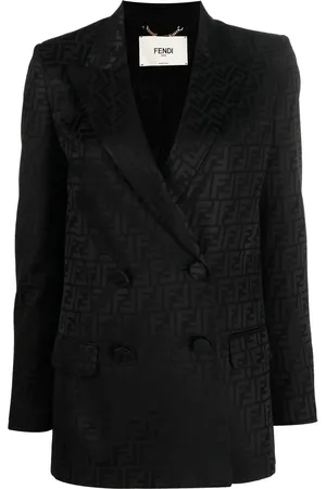 Fendi Blazer con doble botonadura y monograma FF