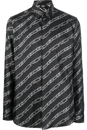 Fendi Camisa con logo FF estampado