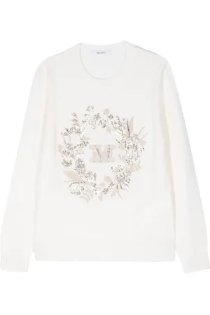 Max Mara Suéter con bordado floral