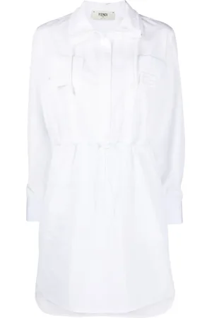Fendi Vestido con cordones en la cintura