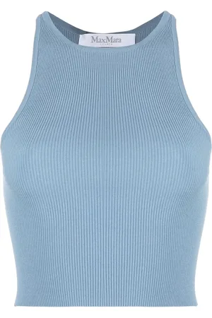 Max Mara Camiseta tejida con espalda de nadador
