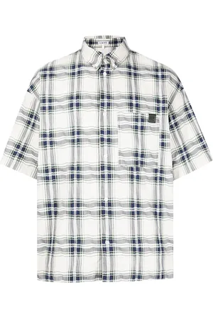 Loewe Camisa con estampado de cuadros