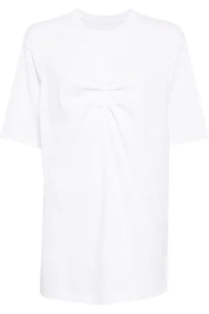 JNBY Playera fruncida manga corta