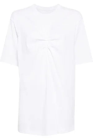 JNBY Playera fruncida manga corta
