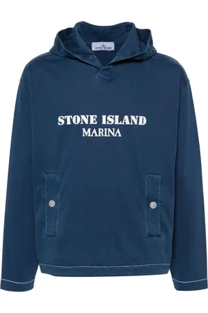 Stone Island Hoodie con logo estampado
