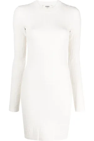Fendi Vestido corto manga larga
