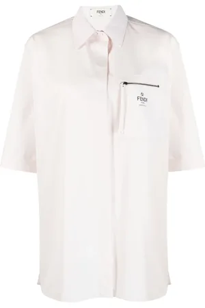 Fendi Camisa con logo estampado