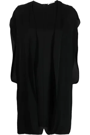 The Row Vestido corto de seda con diseño drapeado