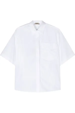 HERNO Camisa con logo bordado
