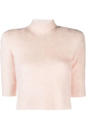 Sportmax Suéter corto con cuello de tortuga