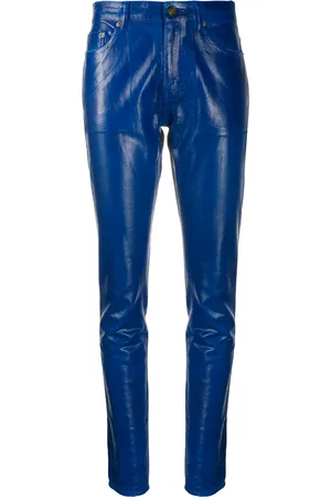 Saint Laurent Pantalones skinny con tiro medio