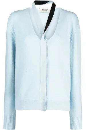 Fendi Cárdigan tejido con cuello en V