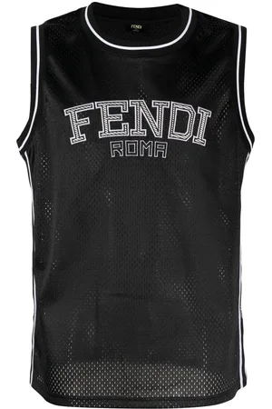 Fendi Camiseta con logo bordado