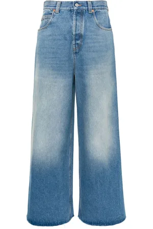 Gucci Jeans anchos con detalle Horsebit