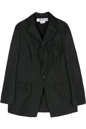 Comme des Garçons Blazer con motivo de rayas diplomáticas y botones