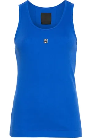 Givenchy Camiseta canalé con placa 4G