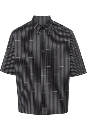 Givenchy Camisa con logo en jacquard y motivo de rayas