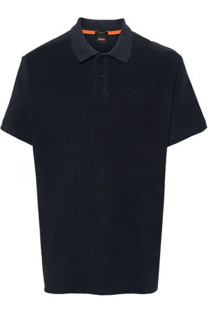 HUGO BOSS Playera tipo polo de tejido de rizo