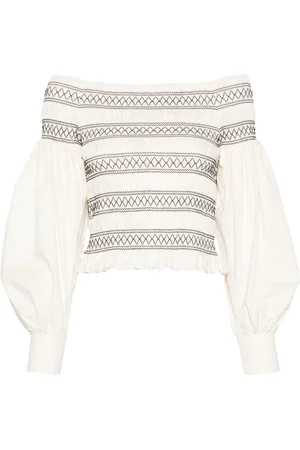 Max Mara Top fruncido