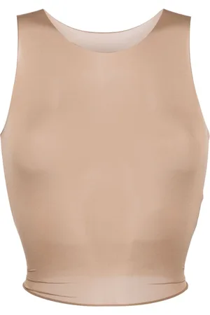 Maison Margiela Top corto semitransparente