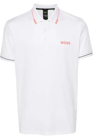 HUGO BOSS Playera tipo polo con logo estampado