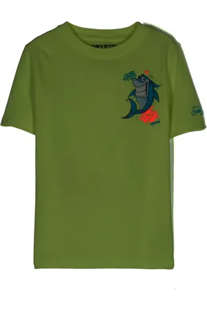 MC2 SAINT BARTH Playera con tiburón estampado