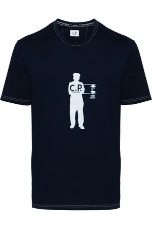 C.P. Company Playera con logo estampado