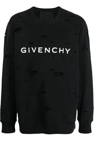 Givenchy Sudadera con logo estampado y efecto envejecido