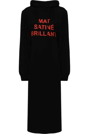 Maison Margiela Hoodie con eslogan estampado y cordones