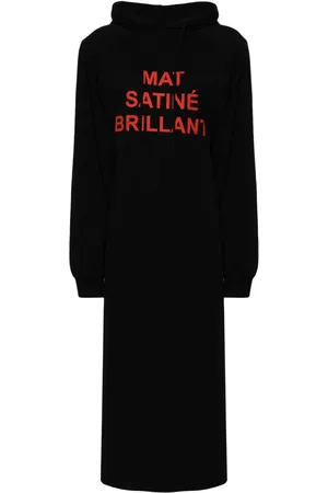 Maison Margiela Hoodie con eslogan estampado y cordones