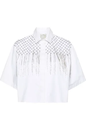 FORTE FORTE Camisa corta con mostacillas