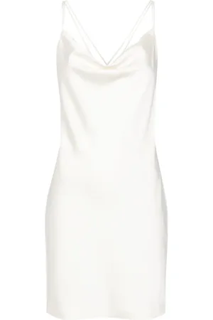 ROTATE Slip dress con cuello desbocado