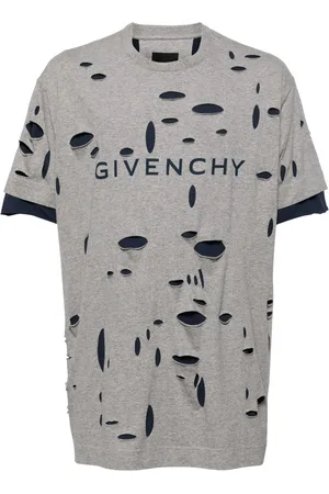 Givenchy Playera a capas con efecto envejecido