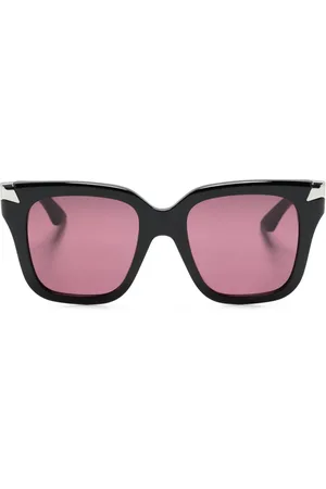 Alexander McQueen Lentes de sol con armazón oversize