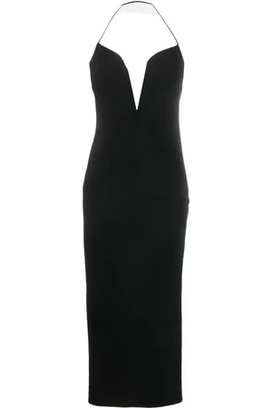 Givenchy Vestido largo con cuello halter