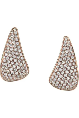 Anita Aretes en oro rosa de 18kt con diamantes