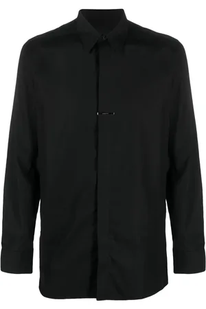 Givenchy Camisa con cuello de pico y placa del logo