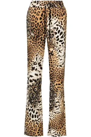 Roberto Cavalli Pants con estampado Jaguar Skin