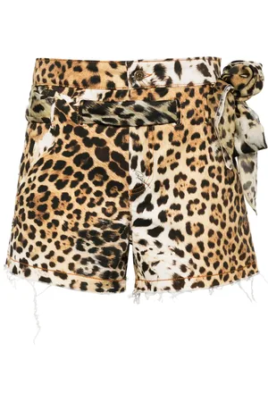 Roberto Cavalli Shorts con estampado Jaguar Skin