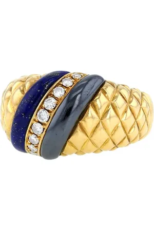 Van cleef Anillo en oro amarillo con diamantes 1970