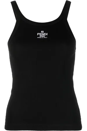 Fendi Top con cuello redondo